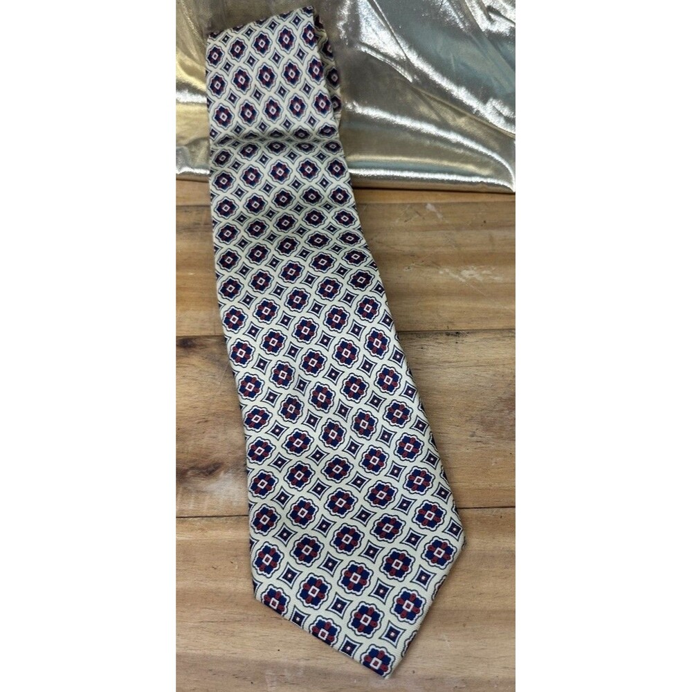 Necktie-LANDS END- Yellow Tie Vintage